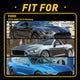 For 2015-2022 Ford Mustang LED Side Mirror Turn Signal Light Lamps with Dynamic Amber Lighting
