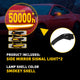 For 2015-2022 Ford Mustang LED Side Mirror Turn Signal Light Lamps with Dynamic Amber Lighting
