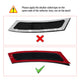 Front Bumper Reflector Side Marker Lights For 2011-2016 BMW 5 Series F10