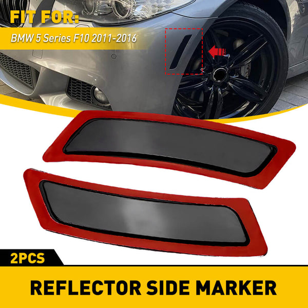 Front Bumper Reflector Side Marker Lights For 2011-2016 BMW 5 Series F10