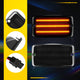 Front Fender LED Side Marker Light for Jeep Wrangler 1997-2006, Amber, Smoked Lens