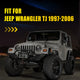 Front Fender LED Side Marker Light for Jeep Wrangler 1997-2006, Amber, Smoked Lens