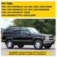 Full LED 4PC Dynamic Amber Corner Light Side Marker Lights For 94-99 Chevrolet C/K 1500 2500 3500, 95-99 Tahoe, 1994 Blazer