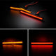 Full LED Side Marker Lights for 2018-2022 Dodge Challenger SRT, R/T Widebody Models, Smoke Shell Front & Rear Bumper