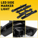 Full LED Side Marker Lights for 2018-2022 Dodge Challenger SRT, R/T Widebody Models, Smoke Shell Front & Rear Bumper