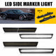 Full LED Side Marker Lights for 2018-2022 Dodge Challenger SRT, R/T Widebody Models, Smoke Shell Front & Rear Bumper