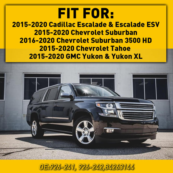 Gloss Black B Pillar Door Trim Molding for 2015-2020 Cadillac, Chevy and GMC