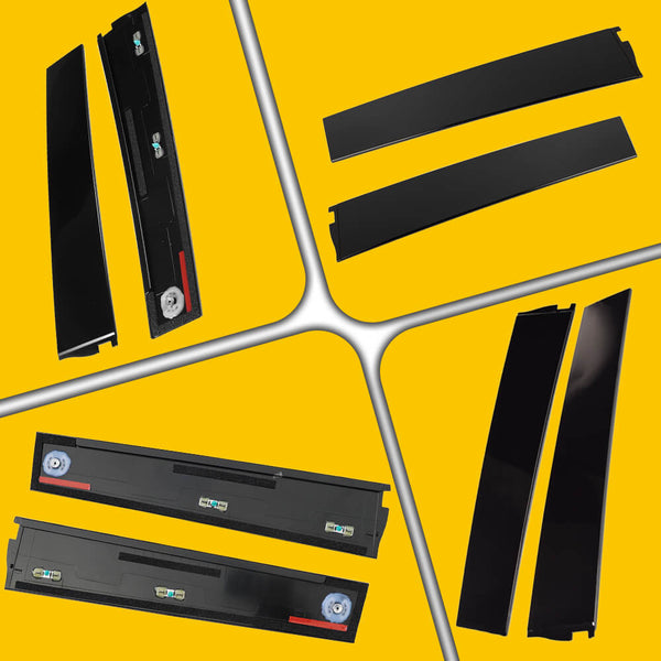 Gloss Black B Pillar Door Trim Molding for 2015-2020 Cadillac, Chevy and GMC