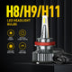 H11 H8 H9 LED Bulb Headlight Bulbs 400% Brighter, Mini Size, 80W 16,000LM Per Pair, CanBus Ready, Beam Adjustable Lamp