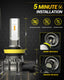 H11 H8 H9 LED Fog Light Bulbs, Fanless Design, 6000 Lumens 3000K Amber Yellow Light