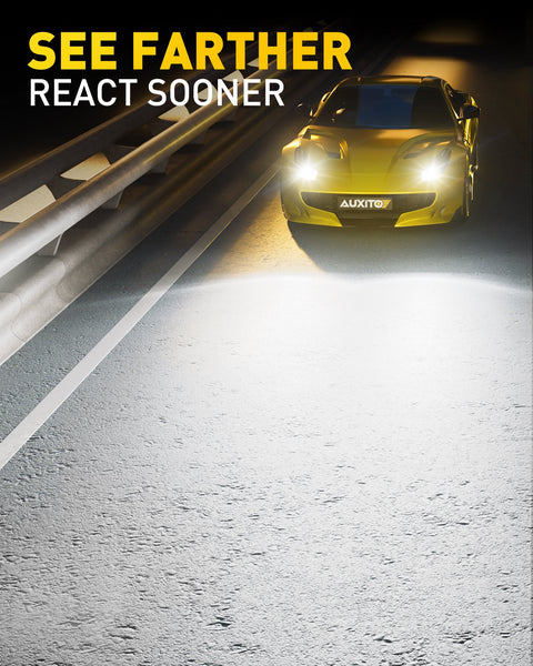 H11 LED Headlight Bulbs H8 H9 18000LM 6500K Cool White | AUXITO M3S Series