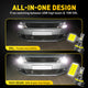 H15 LED Headlight Bulbs High Beam No Adapter Required 30W 10000LM