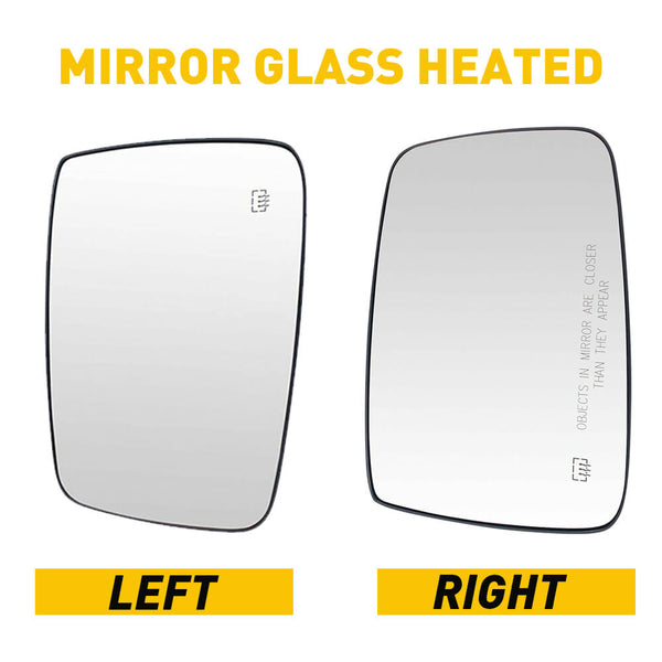 Heated Mirror Glass for 2010-2019 Dodge Ram 1500 2500, 2019 Ram 1500 Classic (Left & Right)