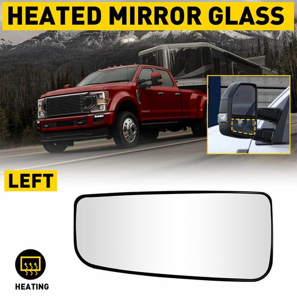 Heated Mirror Glass for 2015-2021 Ford F150 Models, 2017-2022 Ford F250 F350 F450 F550 SD -Upper and Lower Mirror Glass