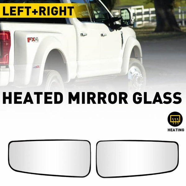 Heated Mirror Glass for 2015-2021 Ford F150 Models, 2017-2022 Ford F250 F350 F450 F550 SD -Upper and Lower Mirror Glass