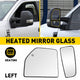 Heated Mirror Glass for 2015-2021 Ford F150 Models, 2017-2022 Ford F250 F350 F450 F550 SD -Upper and Lower Mirror Glass