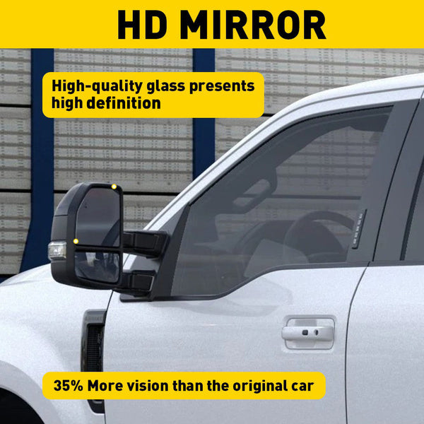Heated Mirror Glass for 2015-2021 Ford F150 Models, 2017-2022 Ford F250 F350 F450 F550 SD -Upper and Lower Mirror Glass