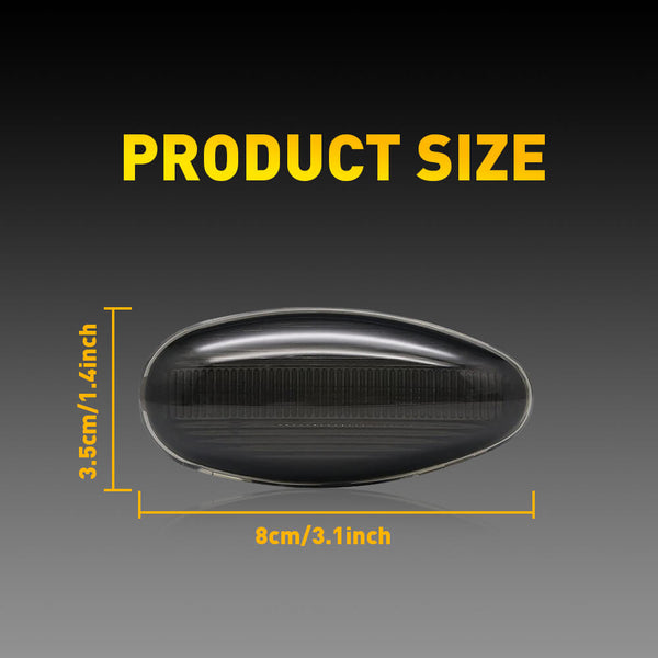 LED Fender Side Marker Light For 1999-2014 Chevrolet Silverado, GMC Sierra 2500HD 3500HD with Dually Bed Model Only