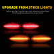 LED Fender Side Marker Light For 1999-2014 Chevrolet Silverado, GMC Sierra 2500HD 3500HD with Dually Bed Model Only