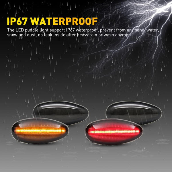 LED Fender Side Marker Light For 1999-2014 Chevrolet Silverado, GMC Sierra 2500HD 3500HD with Dually Bed Model Only