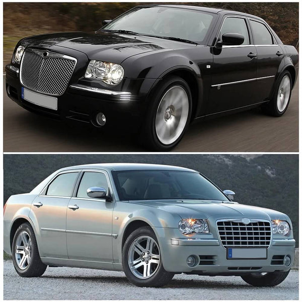 LED Front Side Marker Light Compatible With 2005-2014 Chrysler 300, Smoked Lens 3 Row Beams