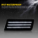 LED Front Side Marker Light Compatible With 2005-2014 Chrysler 300, Smoked Lens 3 Row Beams