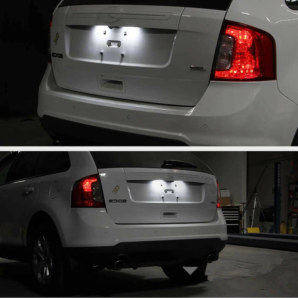 LED License Plate Light Compatible with Ford C-Max Edge Ecosport Ranger Transit, Jaguar XJ XF, 6000K White