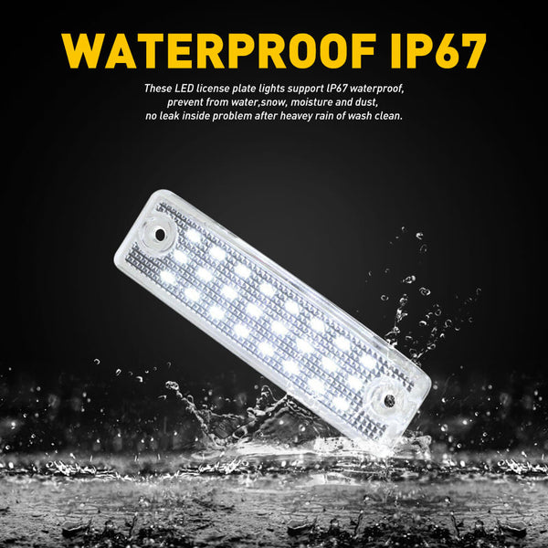 LED License Plate Light For 1996-2022 Toyota 4Runner, 2001-2022 Toyota Sequoia 6000K White