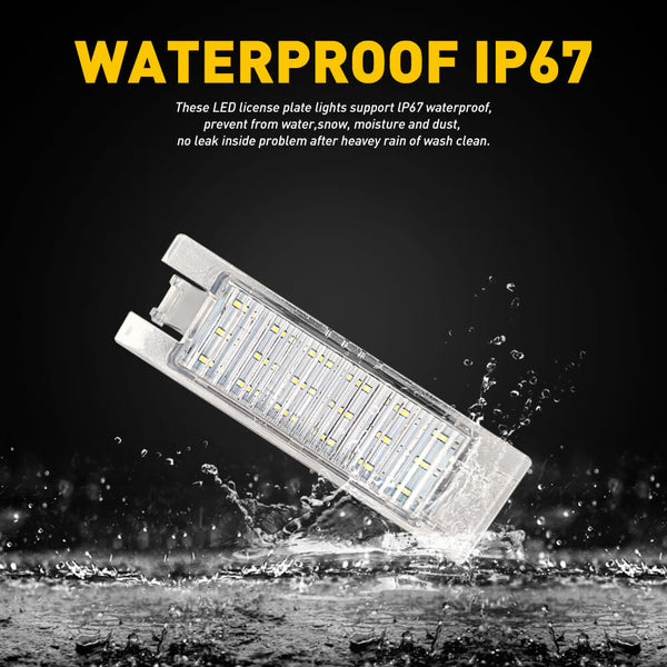 LED License Plate Light For Chevrolet 2014-2021 Camaro, 2013-2015 Malibu, 2016 Malibu Limited and 2011-2019 Volt 6000K Xenon White