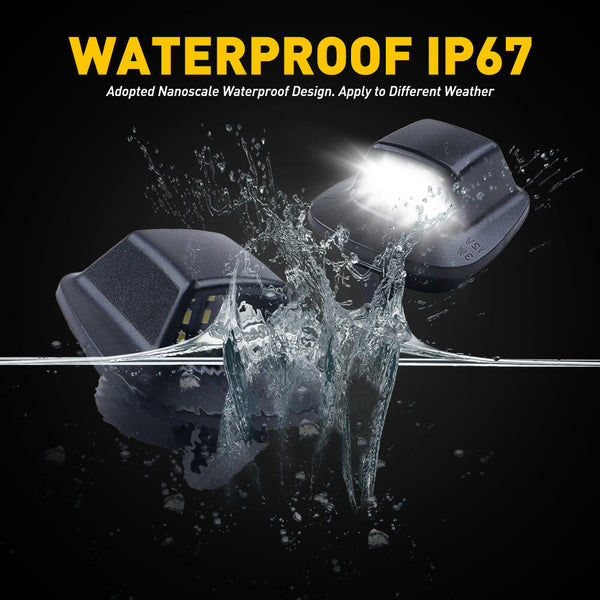 LED License Plate Lights For 1997-2011 Dodge Ram Dakota, 2006-2009 Mitsubishi Raider 6000K White