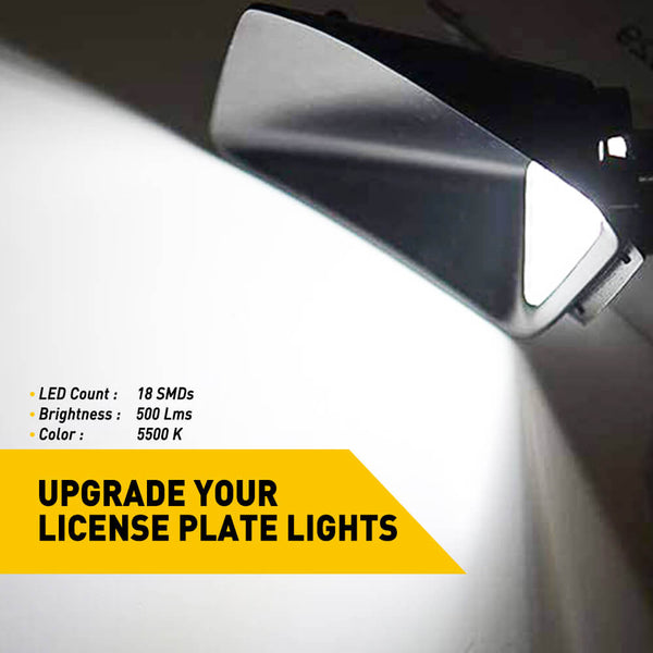 LED License Plate Lights For 2004-2012 Chevrolet Colorado, GMC Canyon, 5500K 18 LEDs/Unit