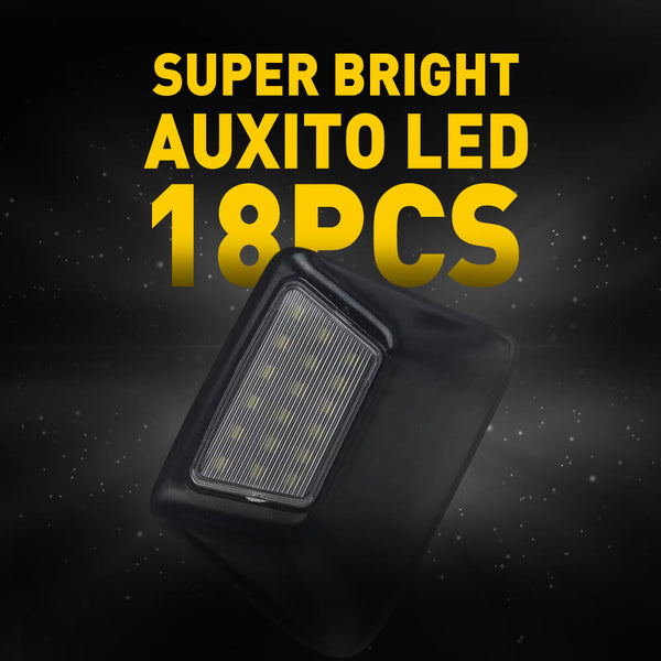 LED License Plate Lights For 2004-2012 Chevrolet Colorado, GMC Canyon, 5500K 18 LEDs/Unit