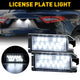 LED License Plate Lights For Fiat 500, Dodge Viper, Jeep Grand Cherokee, Maserati Levante, Powered by 18 SMD LEDs