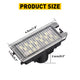 LED License Plate Lights For Fiat 500, Dodge Viper, Jeep Grand Cherokee, Maserati Levante, Powered by 18 SMD LEDs