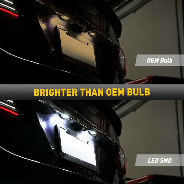 LED License Plate Lights For Toyota Sienna / Corolla, Scion xB / xD 6000K Diamond White