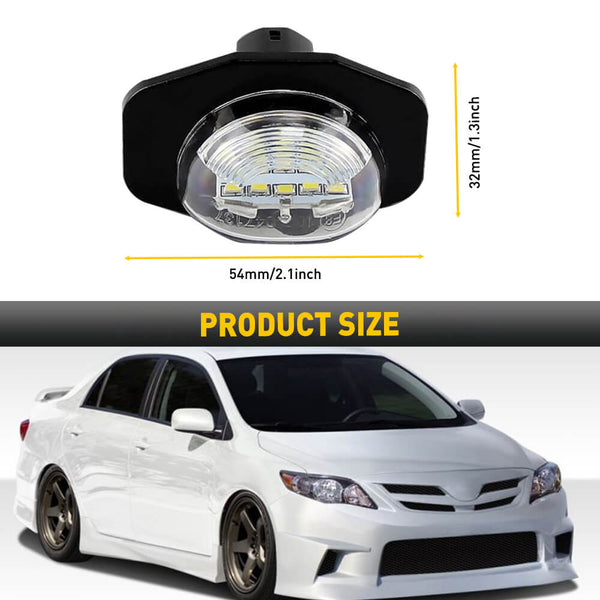LED License Plate Lights For Toyota Sienna / Corolla, Scion xB / xD 6000K Diamond White