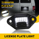 LED License Plate Lights Tag Light Lamp Assembly for 1992-2018 Ford E-150 E-250 E-350, 1996-2007 Ford E-450