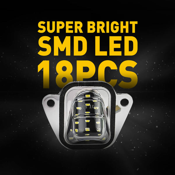 LED License Plate Lights Tag Light Lamp Assembly for 2007-2014 Cadillac Escalade | ESV, Chevrolet Suburban Tahoe, GMC Yukon | Yukon XL