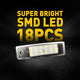 LED License Plate Lights Tag Light Lamp Assembly for 2008-2013 Toyota Highlander, 2004-2006 Scion xB, 1999-2003 Lexus RX300