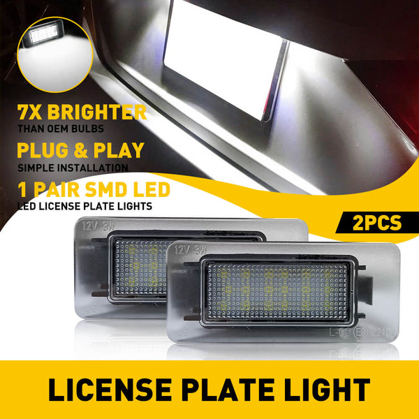 LED License Plate Lights Tag Light Lamp Assembly for 2019-2021 Nissan Altima Versa, 2020-2021 Sentra, 2021-up Rogue