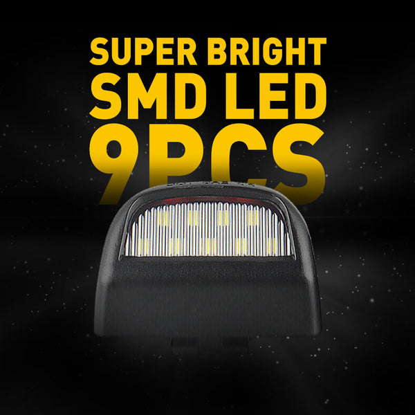 LED License Plate Lights Tag Light Lamp Assembly for Chevy Silverado Suburban Avalanche Tahoe, GMC Sierra Yukon, Cadillac Escalade