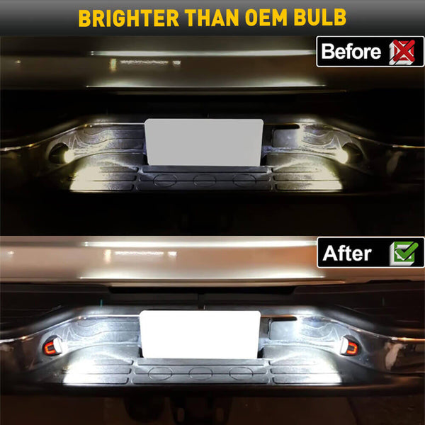 LED License Plate Lights Tag Light Lamp Assembly for Chevy Silverado Suburban Avalanche Tahoe, GMC Sierra Yukon, Cadillac Escalade