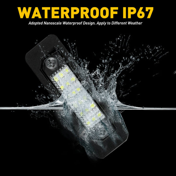 LED License Plate Lights Tag Light Lamp Assembly for Ford, Lincoln, Mercury