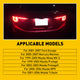 LED License Plate Lights Tag Light Lamp Assembly for Ford, Mercury, Mazda, Powered by 18-SMD LEDs 6000K White