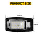 LED License Plate Lights Tag Light Lamp Assembly for Ford, Mercury, Mazda, Powered by 18-SMD LEDs 6000K White