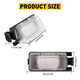 LED License Plate Lights Tag Light Lamp Assembly for Nissan 350Z 370Z GT-R Versa Cube Sentra Versa & Infiniti G25 G35 G37 Q60