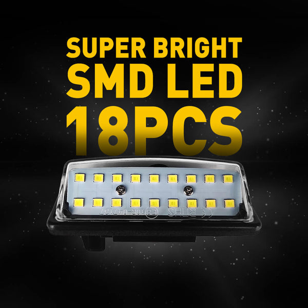 LED License Plate Lights Tag Light Lamp Assembly for Nissan Altima Maxima Murano Rogue Sentra Versa Note Pathfinder Quest, Infiniti JX35 QX56 QX60 QX80