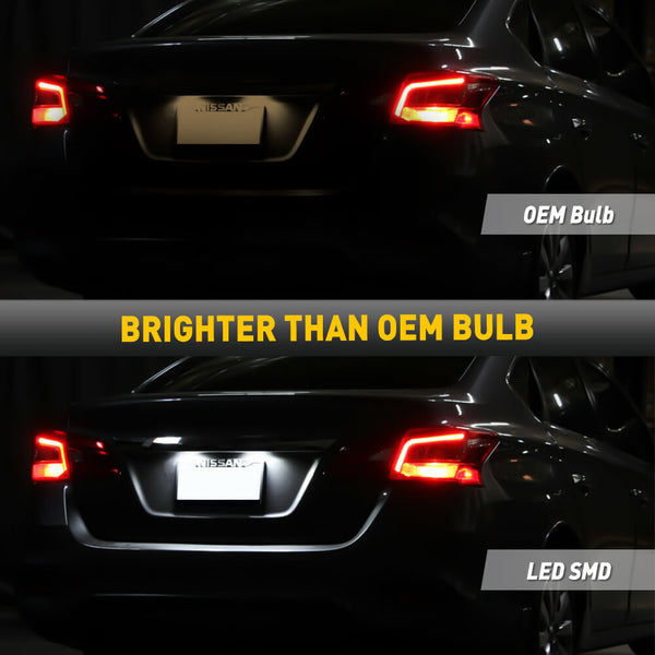 LED License Plate Lights Tag Light Lamp Assembly for Nissan Altima Maxima Murano Rogue Sentra Versa Note Pathfinder Quest, Infiniti JX35 QX56 QX60 QX80