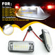 LED License Plate Lights Tag Light Lamp Assembly for Subaru, Toyota, Scion Full 24-SMD LEDs