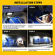 LED License Plate Lights Tag Light Lamp Assembly for Subaru, Toyota, Scion Full 24-SMD LEDs